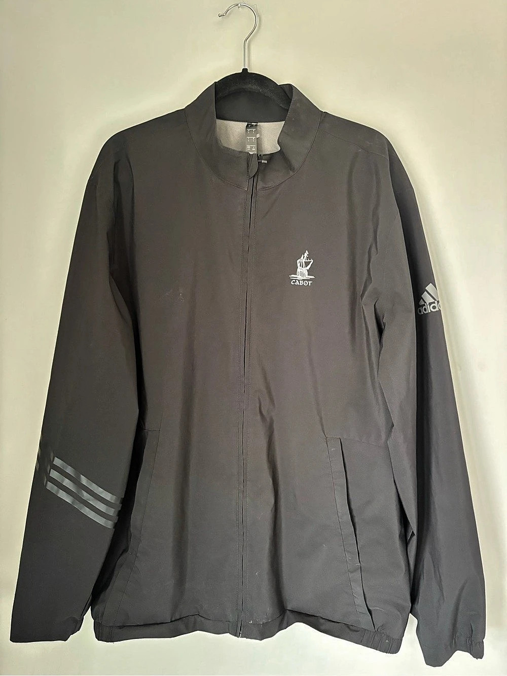 Adidas Cabot Lightweight Black Jacket Size Large